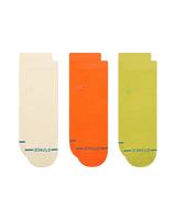 The Stance Mens Icon Quarter Socks (3 Pack) in Canvas