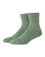 The Stance Mens Icon Quarter Socks in Sage