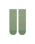 The Stance Mens Icon Quarter Socks in Sage