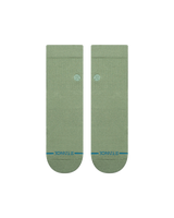 The Stance Mens Icon Quarter Socks in Sage