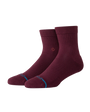 Womens Icon Quarter Socks in Wine