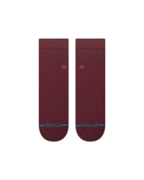 The Stance Womens Womens Icon Quarter Socks in Wine