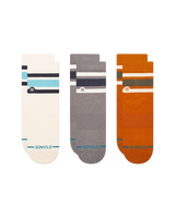 The Stance Mens Boyd Quarter Socks (3 Pack) in Ivory
