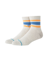 The Stance Mens Slub Boyd Quarter Socks in Heathergrey
