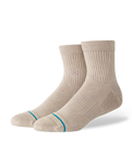The Stance Mens Signature Wash Quarter Socks in String Grey