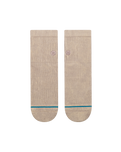 The Stance Mens Signature Wash Quarter Socks in String Grey