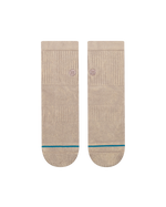 The Stance Mens Signature Wash Quarter Socks in String Grey