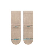 The Stance Mens Signature Wash Quarter Socks in String Grey
