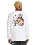 The Volcom Mens Seth Conboy Long Sleeve T-Shirt in White
