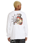 The Volcom Mens Seth Conboy Long Sleeve T-Shirt in White