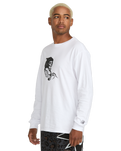 The Volcom Mens Seth Conboy Long Sleeve T-Shirt in White