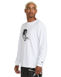 The Volcom Mens Seth Conboy Long Sleeve T-Shirt in White
