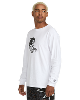 The Volcom Mens Seth Conboy Long Sleeve T-Shirt in White