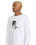 The Volcom Mens Seth Conboy Long Sleeve T-Shirt in White