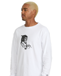 The Volcom Mens Seth Conboy Long Sleeve T-Shirt in White