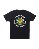 The Stance Mens Floral Punch T-Shirt in Navy