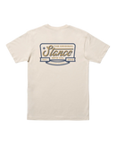 The Stance Mens Script Seal T-Shirt in Canvas