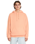 The Volcom Mens Single Stone Pullover Hoodie in Pale Peach
