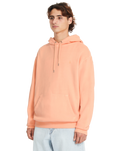 The Volcom Mens Single Stone Pullover Hoodie in Pale Peach
