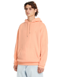 The Volcom Mens Single Stone Pullover Hoodie in Pale Peach