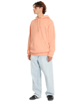 The Volcom Mens Single Stone Pullover Hoodie in Pale Peach