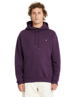 The Volcom Mens Single Stone Pullover Hoodie in Grape Royale