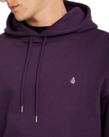 The Volcom Mens Single Stone Pullover Hoodie in Grape Royale