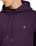The Volcom Mens Single Stone Pullover Hoodie in Grape Royale