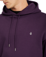 The Volcom Mens Single Stone Pullover Hoodie in Grape Royale