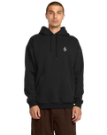 The Volcom Mens Skidder Hoodie in Black