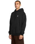 The Volcom Mens Skidder Hoodie in Black
