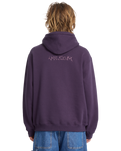 The Volcom Mens Watanite Hoodie in Dark Purple