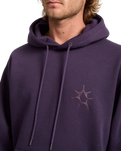 The Volcom Mens Watanite Hoodie in Dark Purple