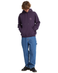 The Volcom Mens Watanite Hoodie in Dark Purple