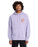 The Volcom Mens Longo Cats Hoodie in Purple Ash