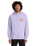 The Volcom Mens Longo Cats Hoodie in Purple Ash