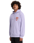 The Volcom Mens Longo Cats Hoodie in Purple Ash