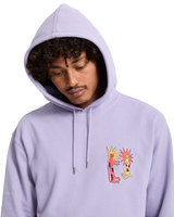 The Volcom Mens Longo Cats Hoodie in Purple Ash