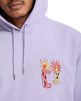 The Volcom Mens Longo Cats Hoodie in Purple Ash