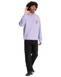 The Volcom Mens Longo Cats Hoodie in Purple Ash