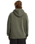 The Volcom Mens Single Stone Pullover Hoodie in Dark Olive