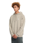 The Volcom Mens Skidder Hoodie in Light Khaki