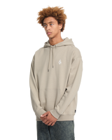 The Volcom Mens Skidder Hoodie in Light Khaki