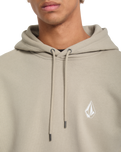 The Volcom Mens Skidder Hoodie in Light Khaki