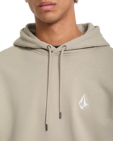 The Volcom Mens Skidder Hoodie in Light Khaki