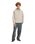 The Volcom Mens Skidder Hoodie in Light Khaki