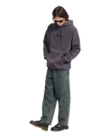 The Volcom Mens Big Stone Hoodie in Raisin