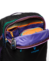 The Cotopaxi Allpa 42L Travel Backpack in Del Día Dark