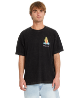The Volcom Mens Bob Mollema 1 T-Shirt in Light Acid Black