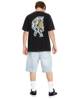 The Volcom Mens Bob Mollema 1 T-Shirt in Light Acid Black